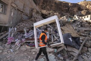 Morocco earthquake aftershock